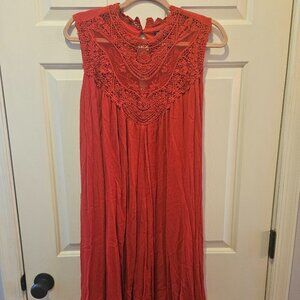 Torrid Lacy Red Sleeveless Dress